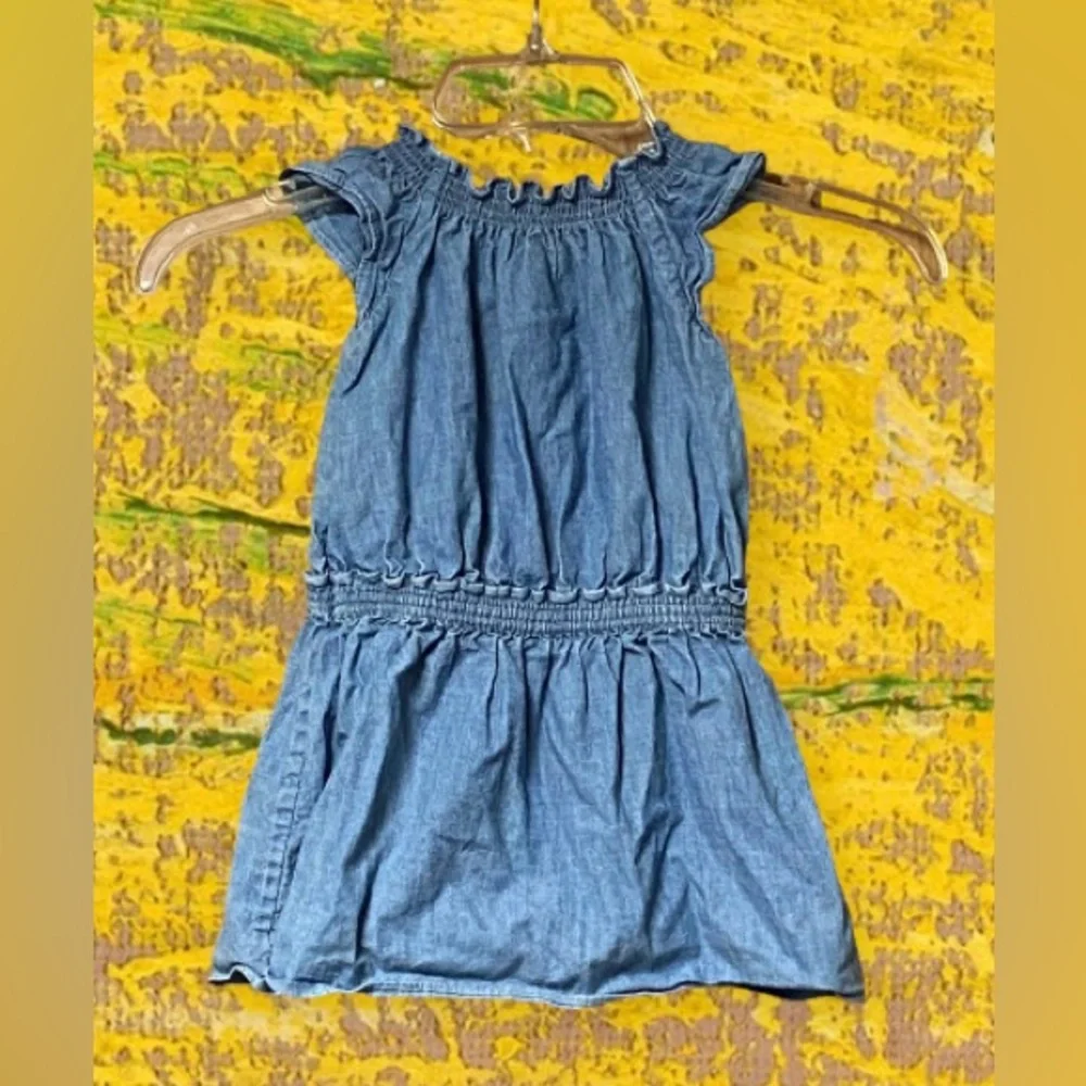 Infant Girl Ralph Lauren Chambray Dress SZ 12M